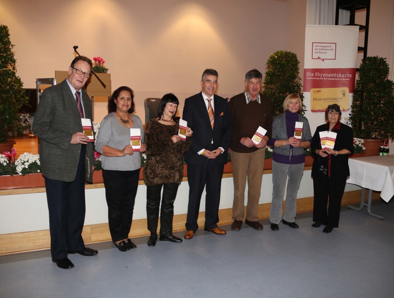 Verleihung der Ehrenamtskarte für Freiwillige aus Charlottenburg-Wilmersdorf am 30.10.2014
