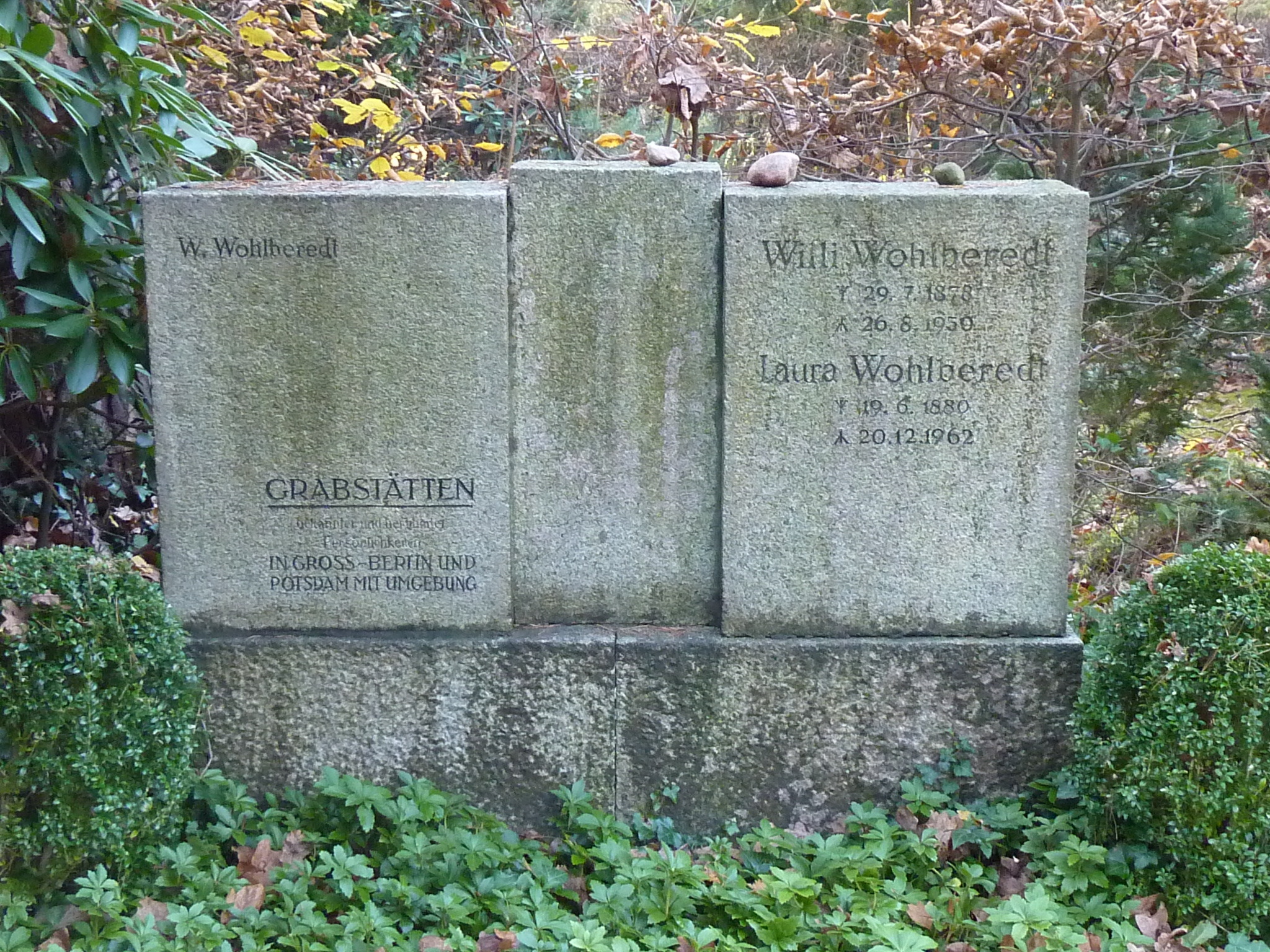 Grab des Friedhofsforschers Willi Wohlberedt, 23.11.2014
