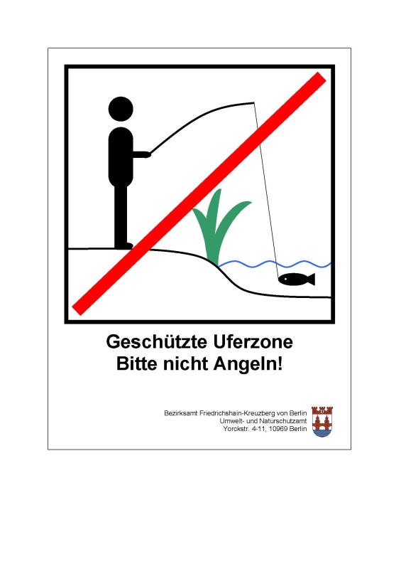 Schild: Bitte nicht angeln!