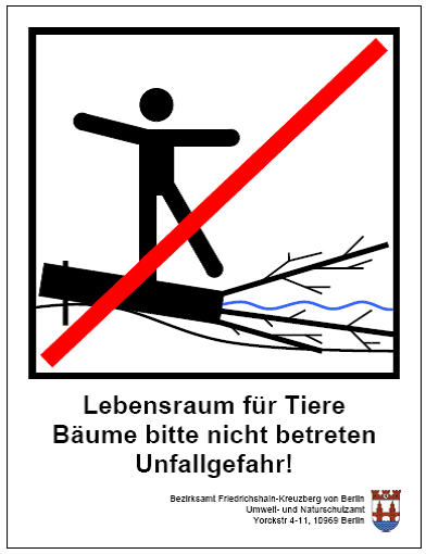 Schild Klettern verboten