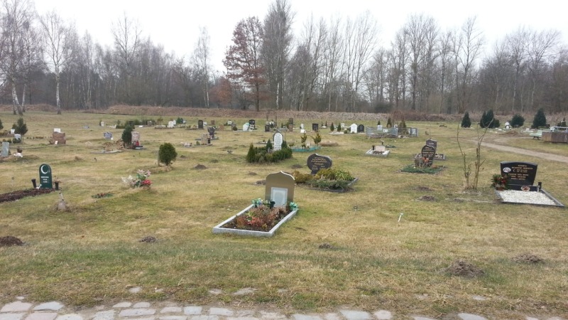 Ansicht der Islamfelder auf dem Landschaftsfriedhof Gatow