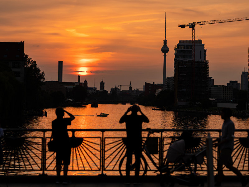 Sonnenuntergang Ã¼ber Berlin