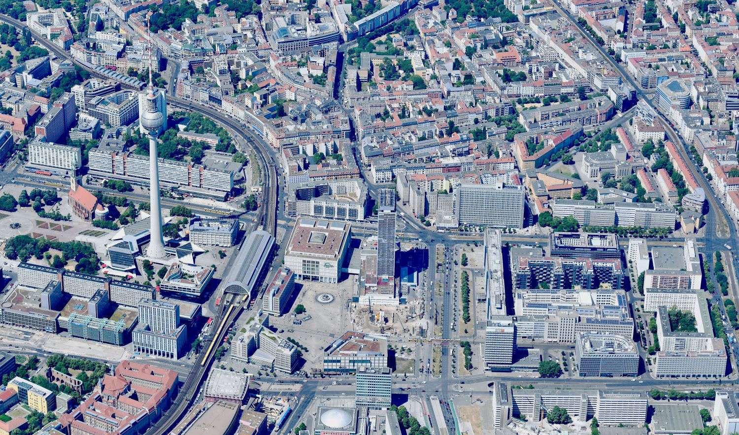 Luftbild Alexanderplatz 2021