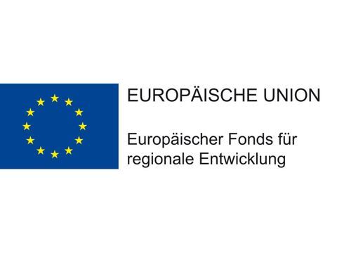 Das EFRE Logo mit EU-Flagge