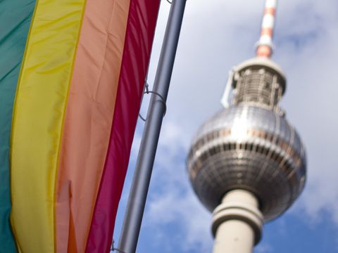 Regenbogenflagge in Berlin