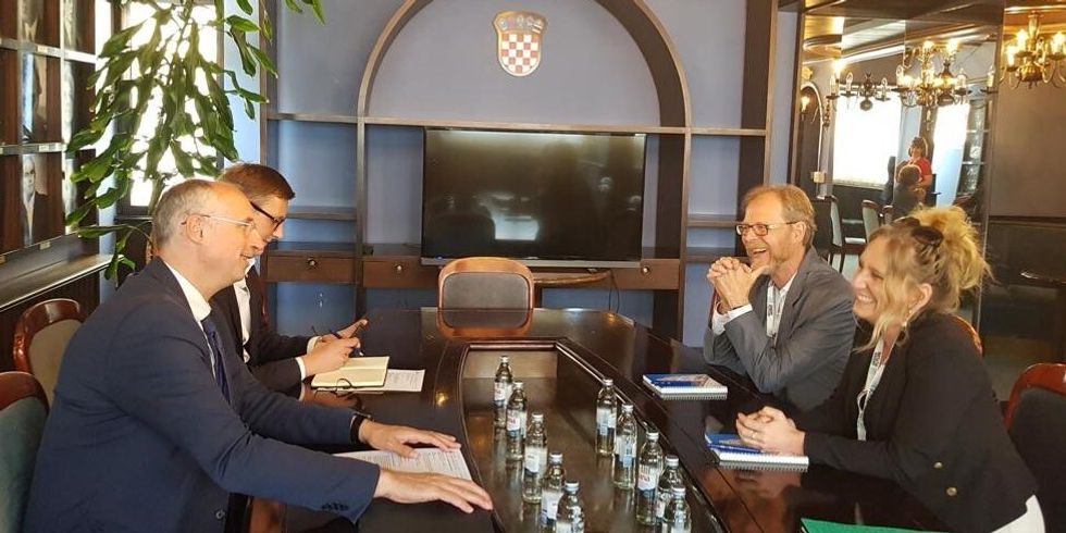 Bezirksbürgermeisterin Kirstin Bauch besucht den Bürgermeister von Split Ivica Puljak