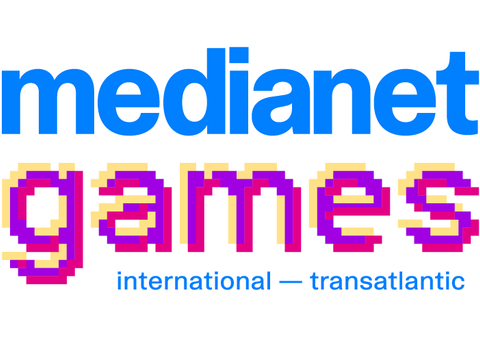 Logo "medianet games international - transatlantic"
