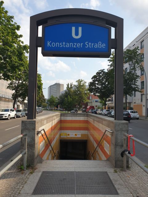 U7 Konstanzer Straße, Eingang