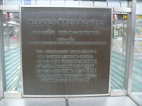 Bronzetafel auf dem Breitscheidplatz, 4.3.2008