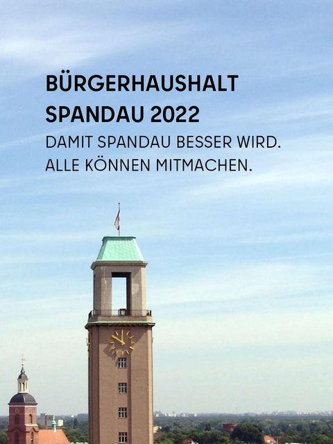 Bildvergrößerung: Ausschnitt des Deckblatts des Faltblatts zum Bürgerhaushalt 2022