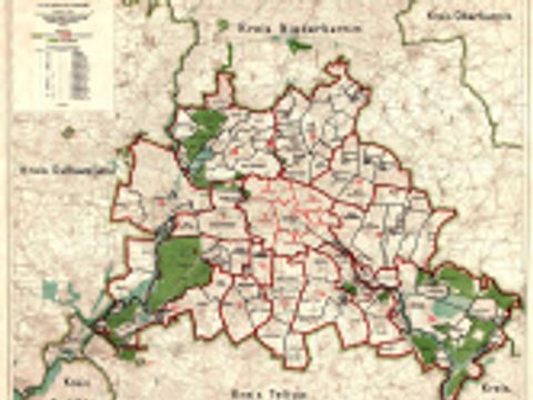 Zoom: Historischer Plan Groß-Berlin 1920