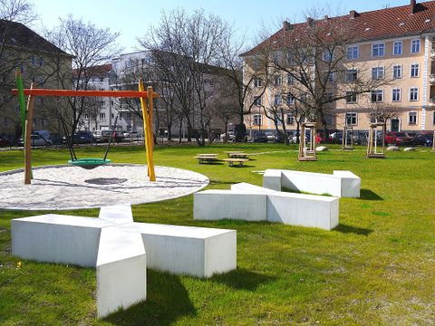 Bildvergrößerung: Freifläche auf dem neuen Schul-Campus Rüdigerstraße 
