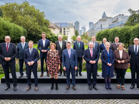 Ministerpräsidentenkonferenz im Palmengarten Frankfurt