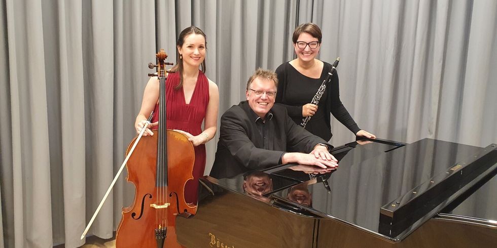Das Trio spielt beim Schmargendorfer Kammerkonzert. 