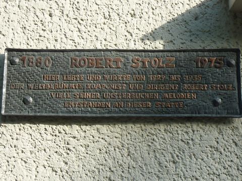 Gedenktafel für Robert Stolz, 10.5.2011, Foto: KHMM