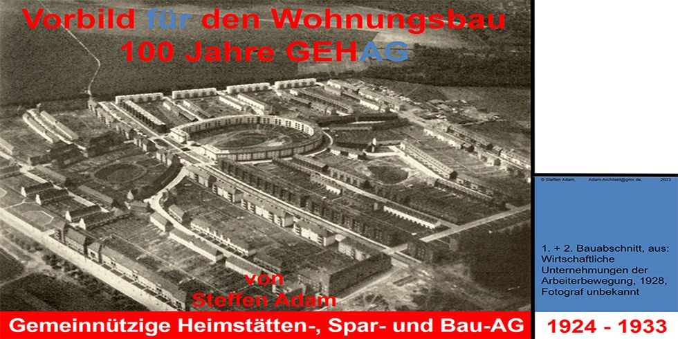 Luftbild Hufeisensiedlung (1. und 2. Bauabschnitt) und Krugpfuhlsiedlung