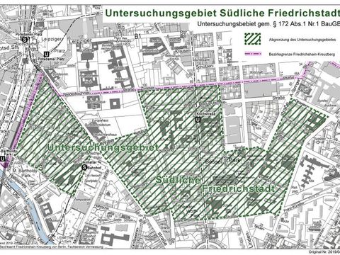 Bildvergrößerung: Karte Untersuchungsgebiet Südliche Friedrichstadt 4-2019