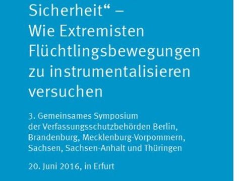 Cover Symposium Migration und Sicherheit 20.6.2016