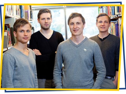 Gründerteam: Tobias Balling, Niklas Jansen, Holger Seim und Sebastian Klein (von links)