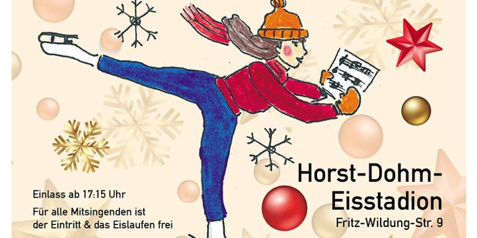 Weihnachtssingen im Horst-Dohm-Eisstadion