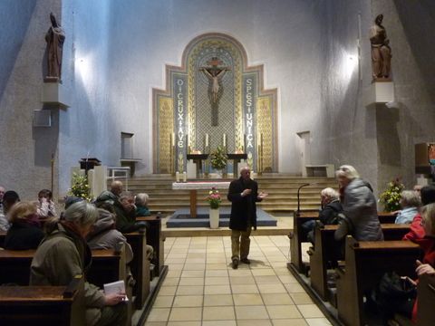 Prof. Dr. Etienne François in der Kirche St. Thomas von Aquin, 8.2.2014, Foto: KHMM