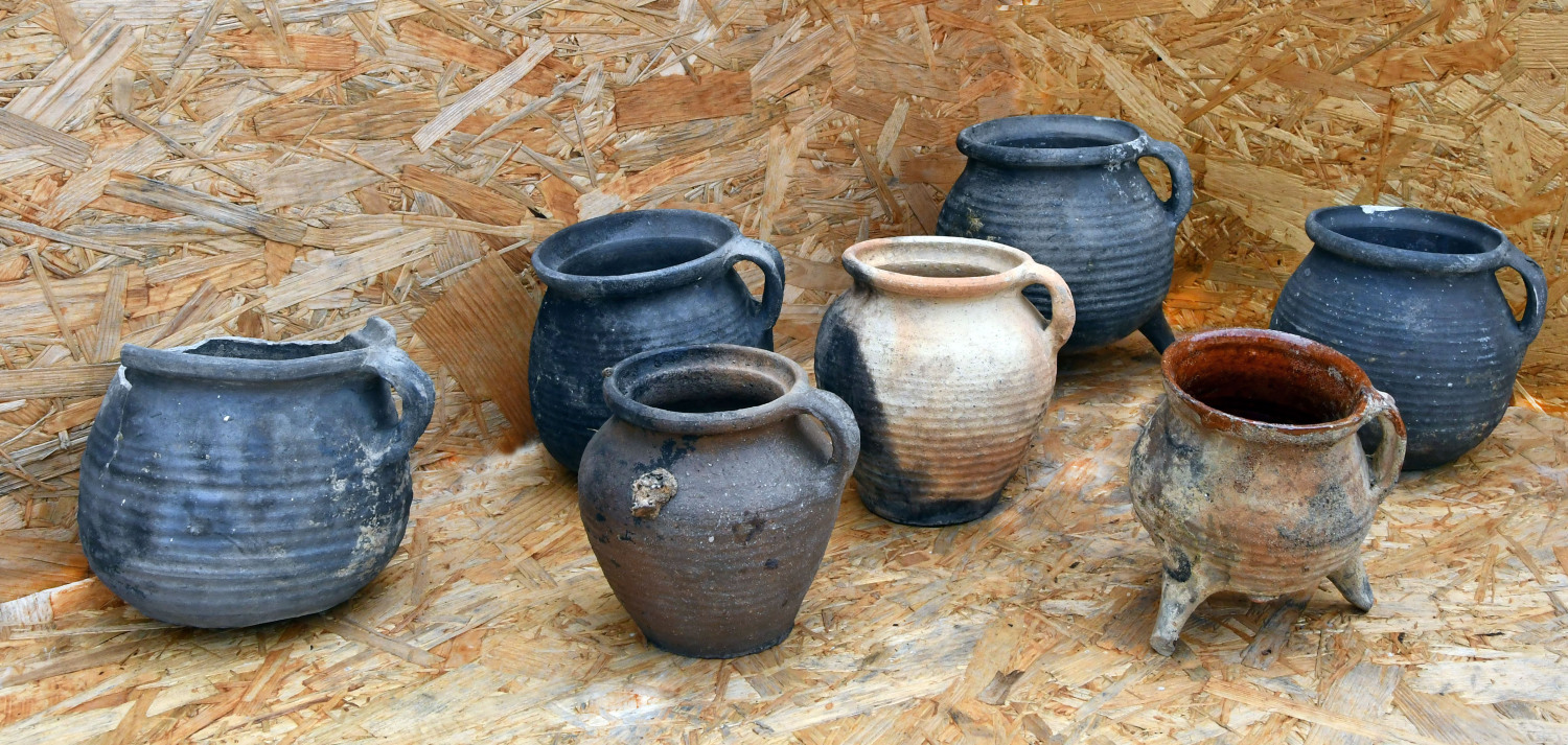 Grabung Molkenmarkt, 2022, Keramikgefäße des 15. Jahrhunderts