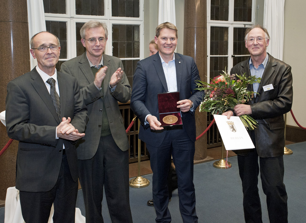 Prof. Dr. Jörg Haspel, Klaus Lingenauber, Preisträger Bürger für den Lietzensee e.V., vertreten durch Udo Sonnenberg und Norbert Voss