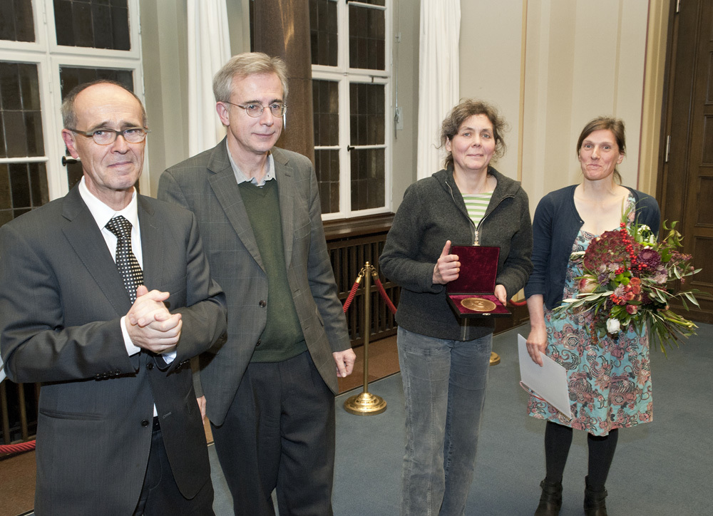 Prof. Dr. Jörg Haspel, Klaus Lingenauber, Preisträger Arbeitskreis Steppengarten, vertreten durch Dr. Gabriele Holst und Steffi Kieback