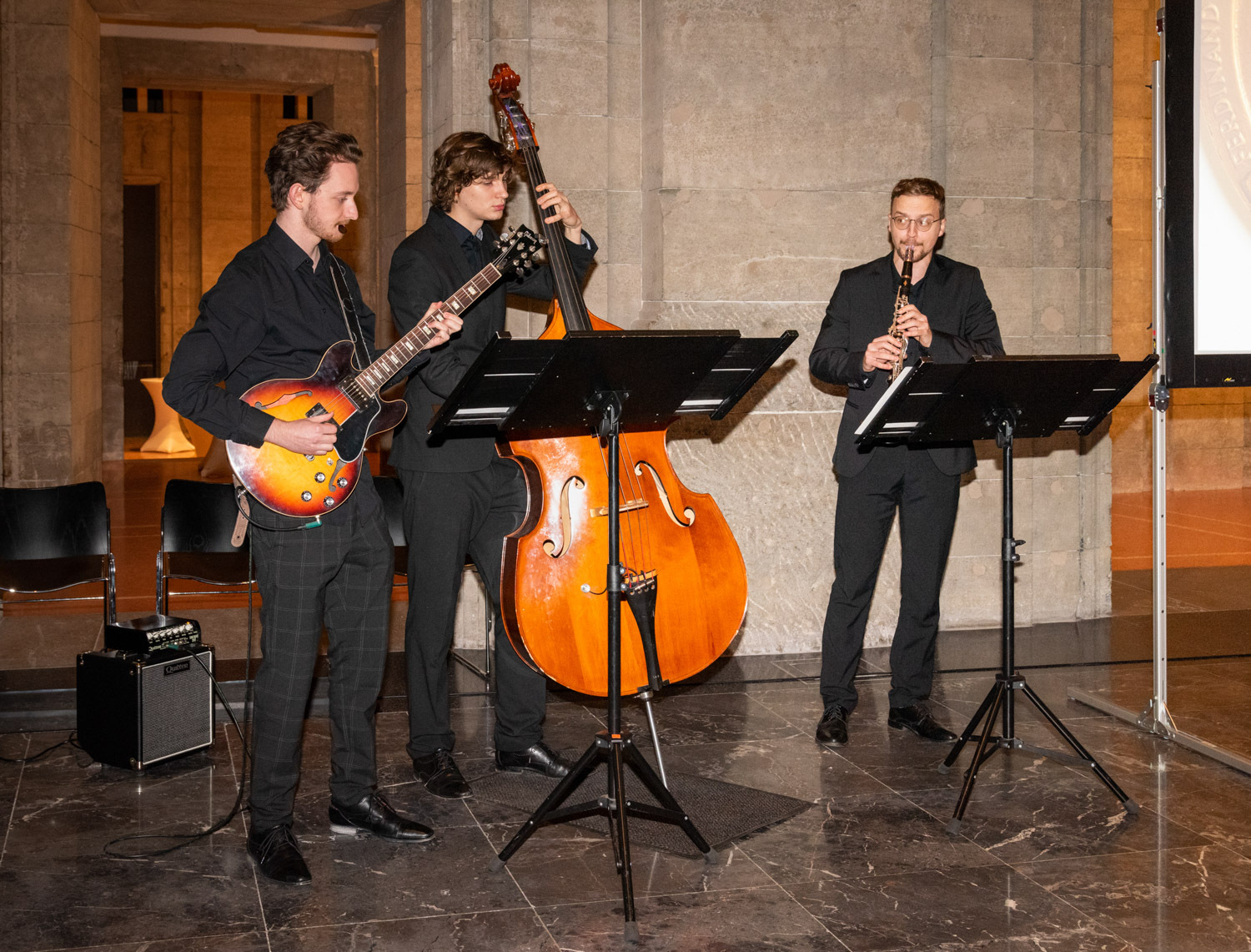 Luka Kastelic Trio bei der Verleihung der Ferdinand-von-Quast-Medaillen am 30. November 2022