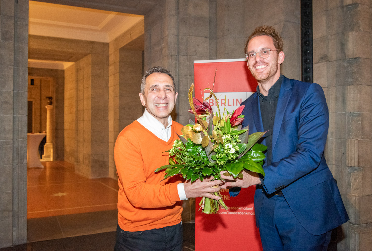 Preisträger Hamid Djadda und Landeskonservator Dr. Christoph Rauhut am 30. November 2022