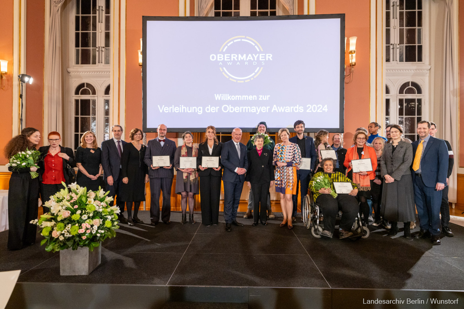 Verleihung der Obermayer Awards 2024 am 29.01.2024 im Roten Rathaus