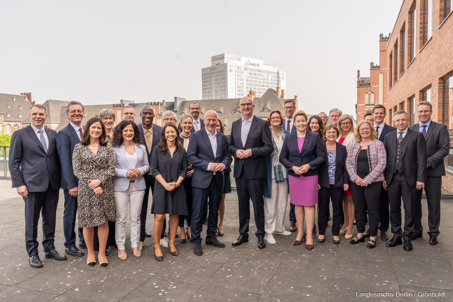 Gruppenfoto der Kabinette Berlin und Brandenburg