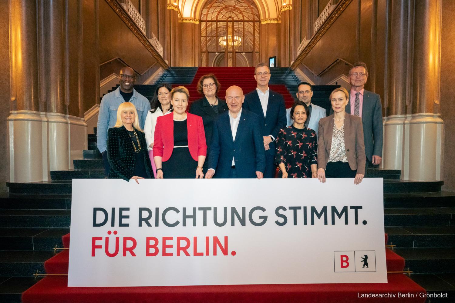 Gruppenfoto Berliner Senat am 23.04.2024