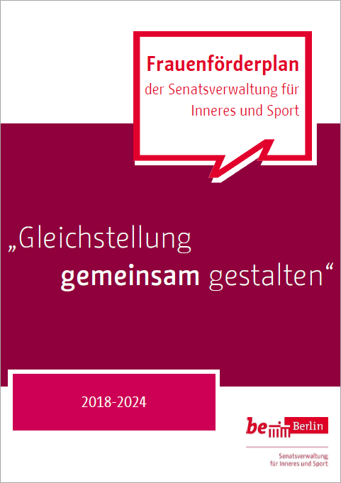 SenInnDS_Cover Frauenförderplan "Gleichstellung gemeinsam gestalten" 2018-2024