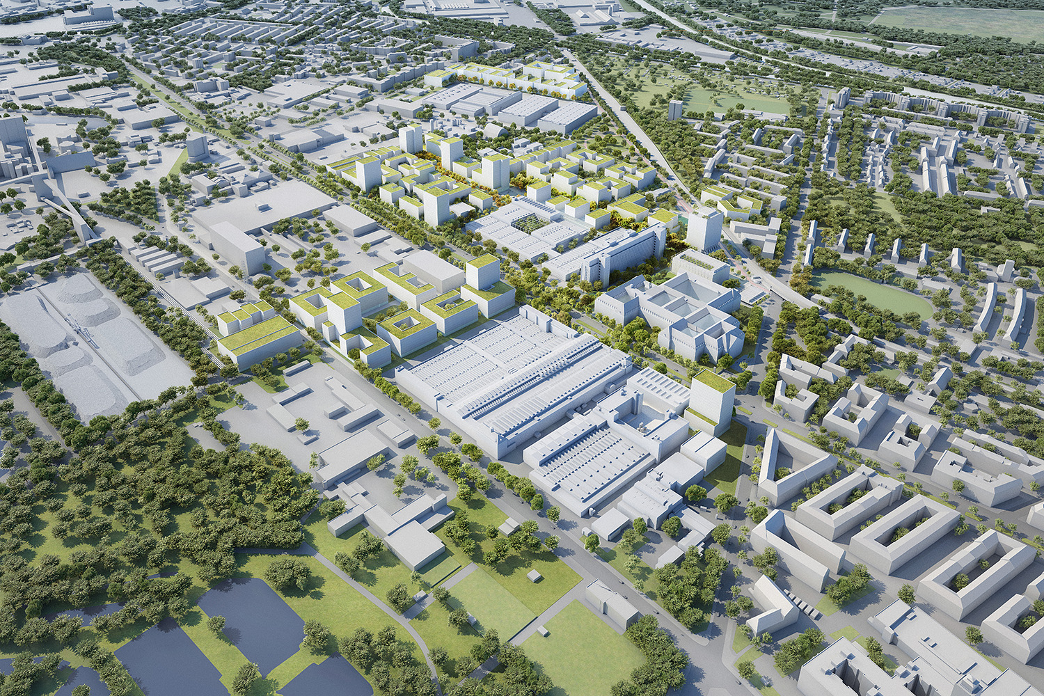 Städtebauliches Strukturkonzept Siemensstadt Square (Visualisierung)