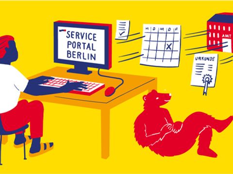 Illustration Service-Portal Berlin