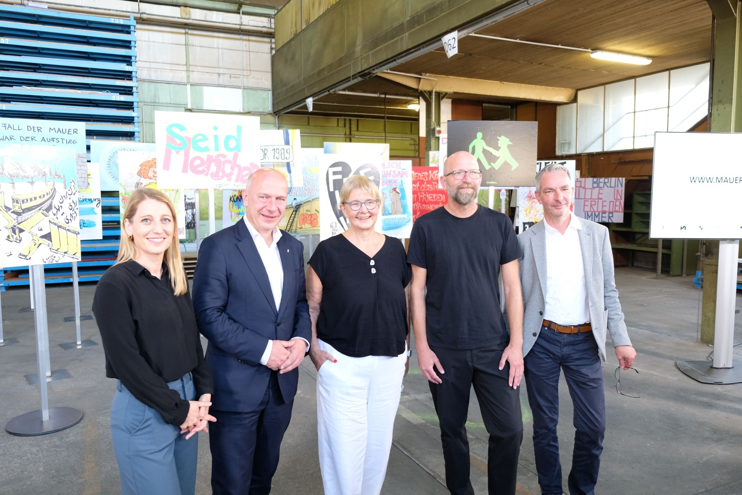 V. l.: Simone Leimbach, Kai Wegner, Marianne Birthler, Moritz van Dülmen und Frank Ebert