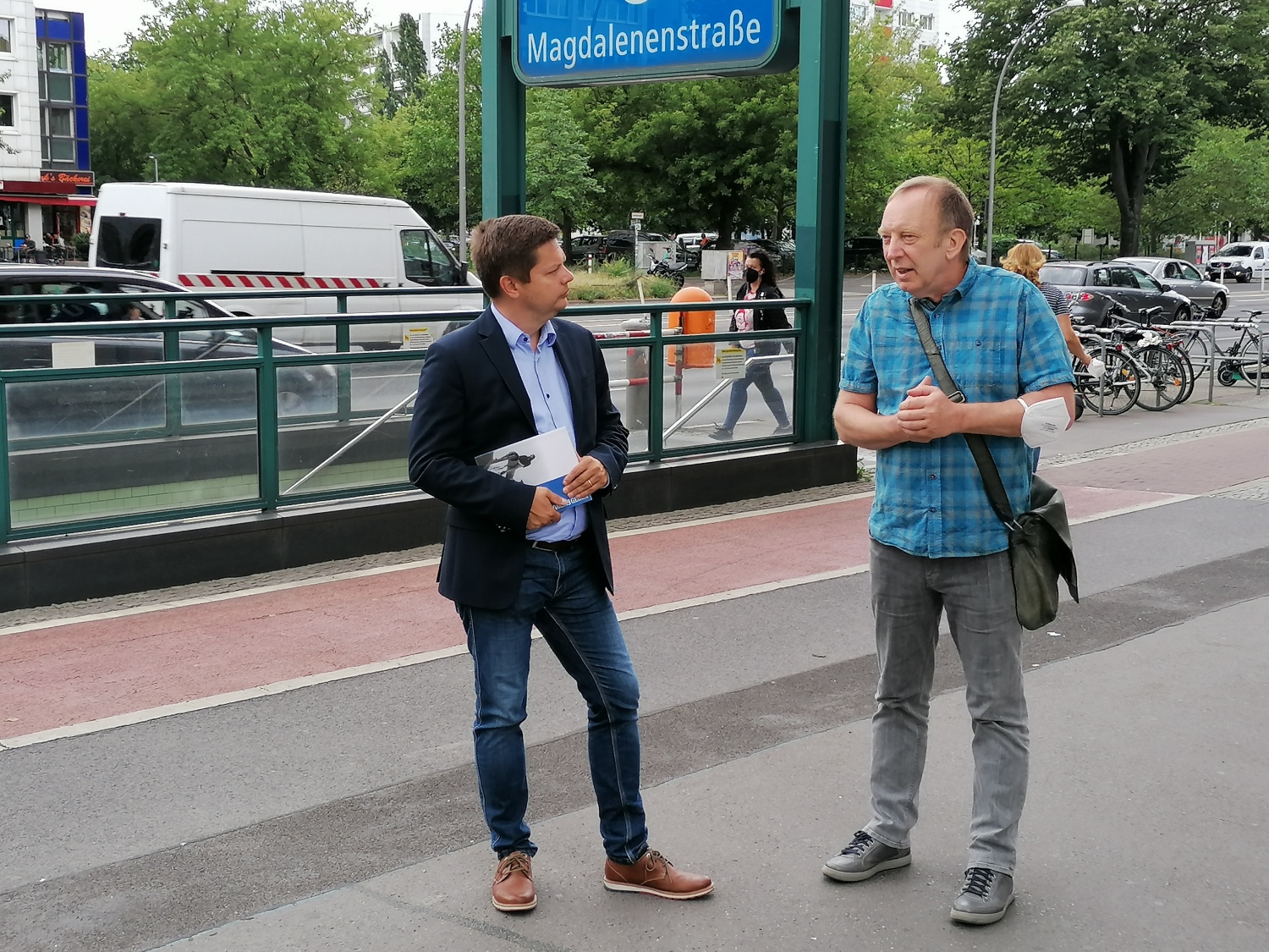 Stadtrat Martin Schäfer mit Tom Sello