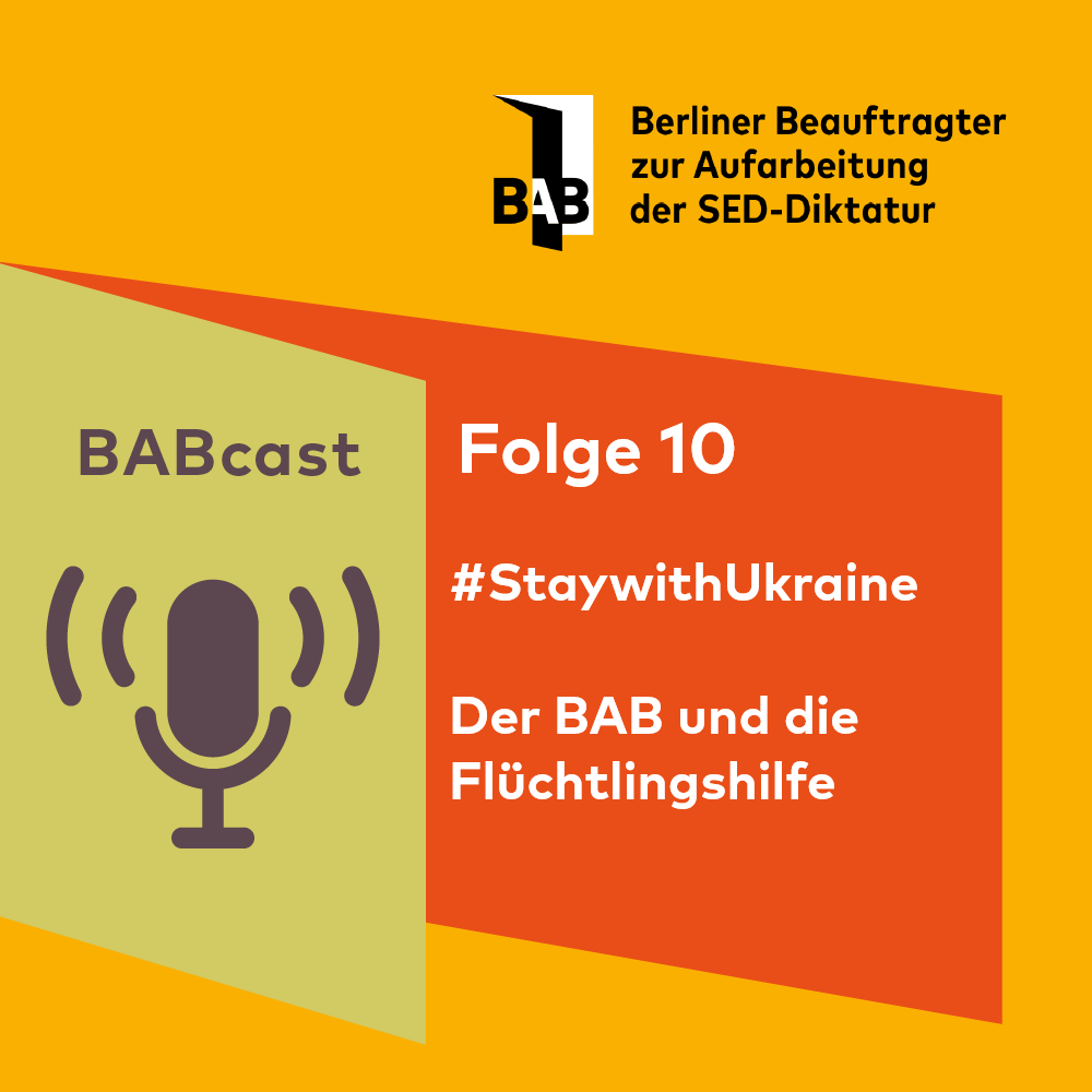 Cover BABcast Folge 10 #StaywithUkraine - Der BAB und die Flüchtlingshilfe