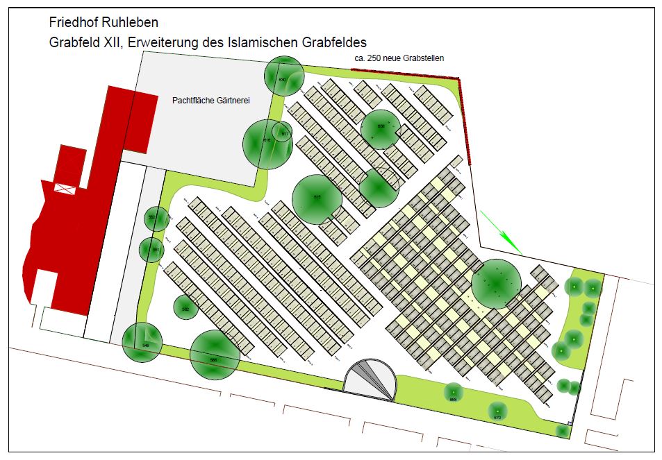 Friedhof Ruhleben - Erweiterung des Islamischen Grabfeldes