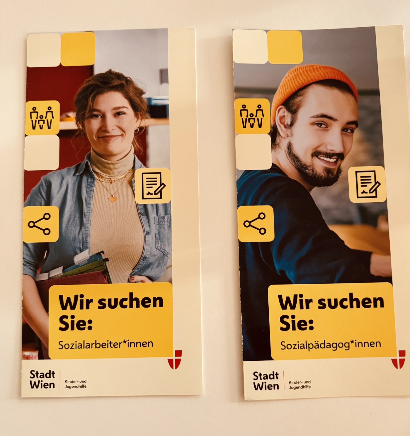 Flyer der Öffentlichkeitsarbeit