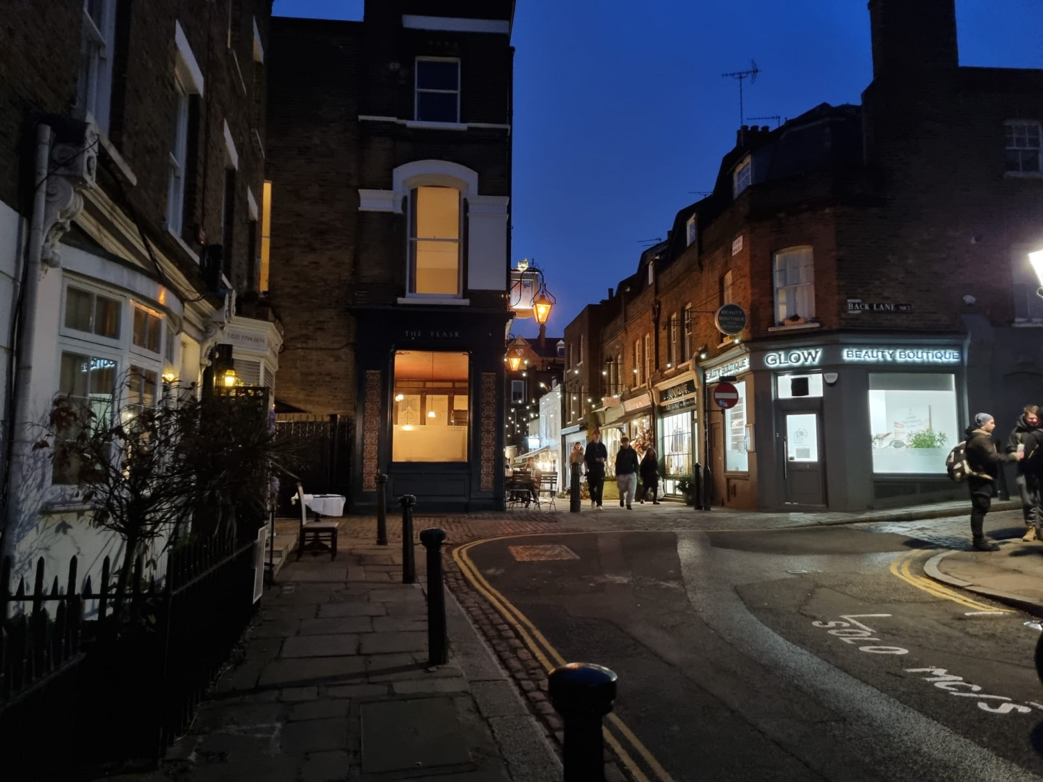 Abendliche Stimmung im eher ruhigen Hampstead