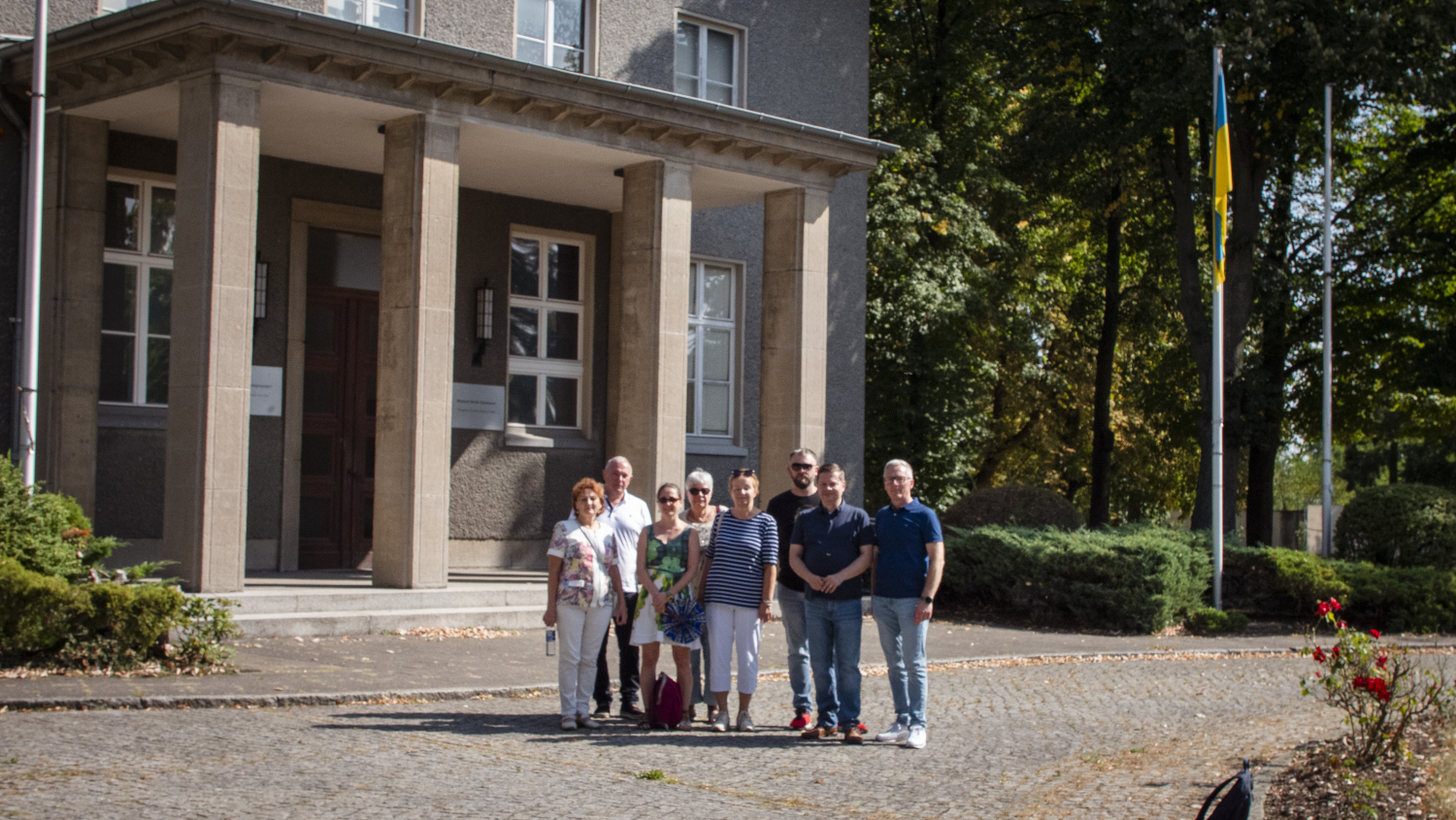 Delegation aus Jurbarkas und Freunde aus Lichtenberg beim Besuch des Kapitulationsmuseums