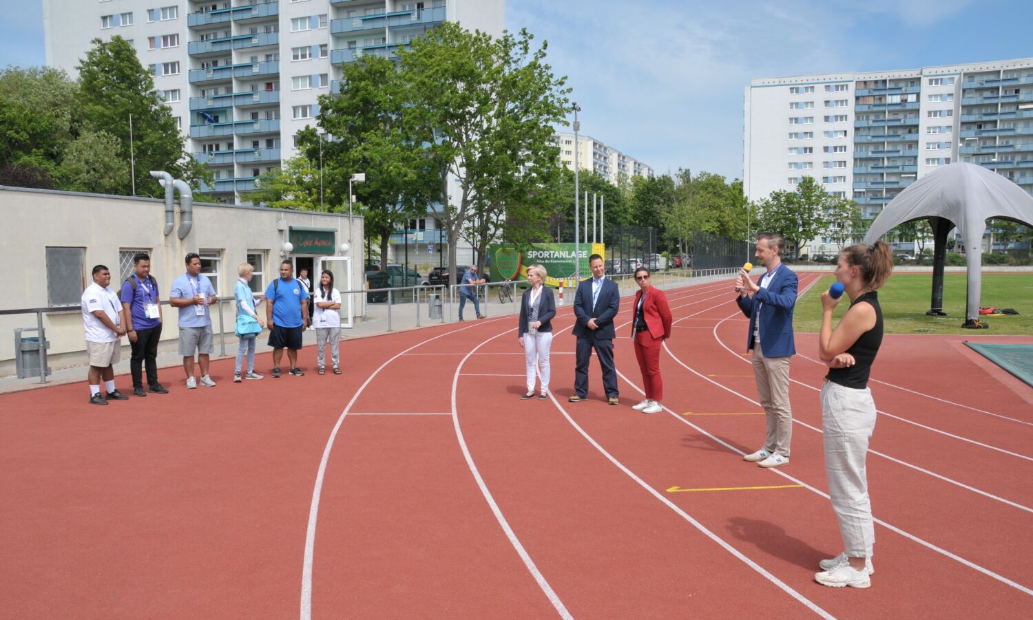 Special Olympics 2023 - Spiel- und Sportfest beim 1. VfL Fortuna Marzahn - Ansprache Gordon Lemm