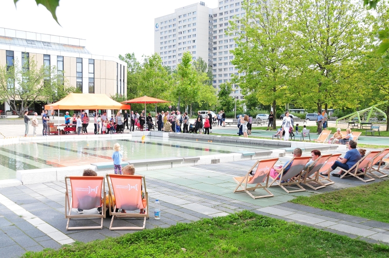 Einweihung der sanierten Brunnenanlage auf dem Victor-Klemperer-Platz2