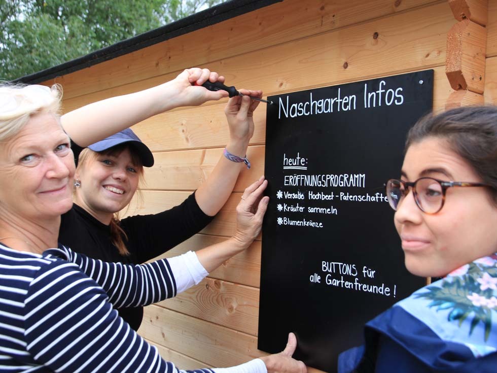 Eröffnung des ersten Paradiesgartens Naschgarten September 2019