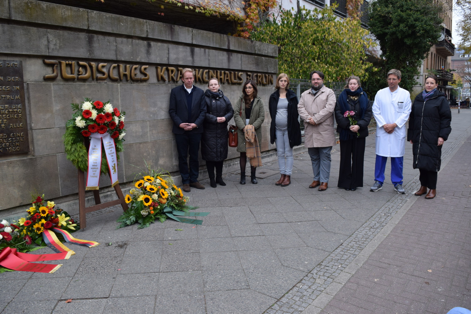 Gedenken Novemberpogrome Jüdisches Krankenhaus.