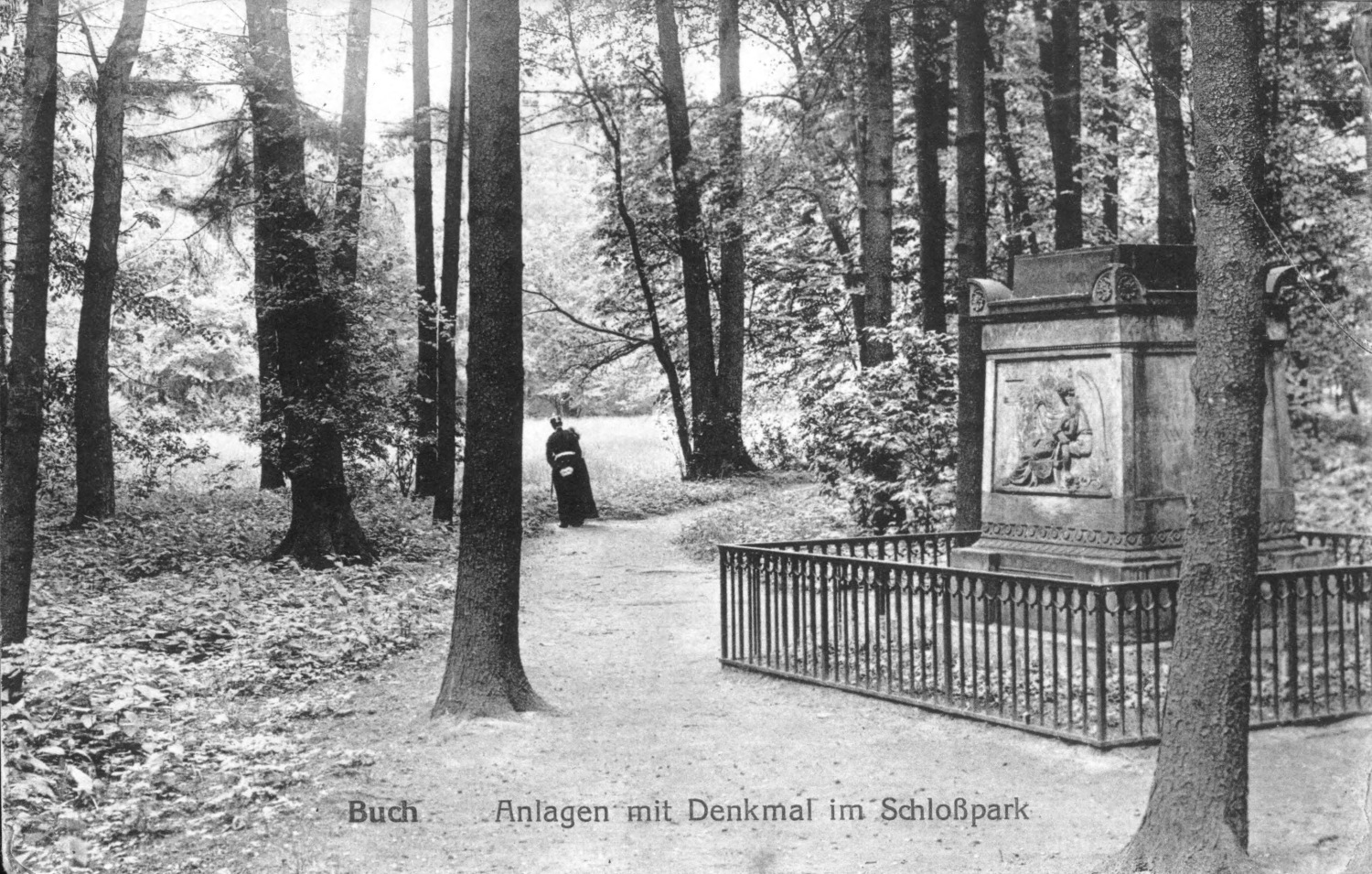 Gedenkstein für Julie von Voß, Postkarte um 1910