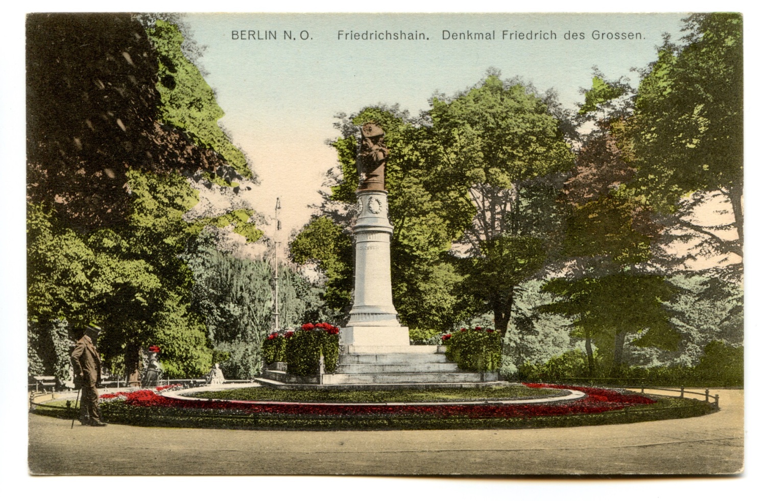 Denkmal für Friedrich II., Postkarte um 1915