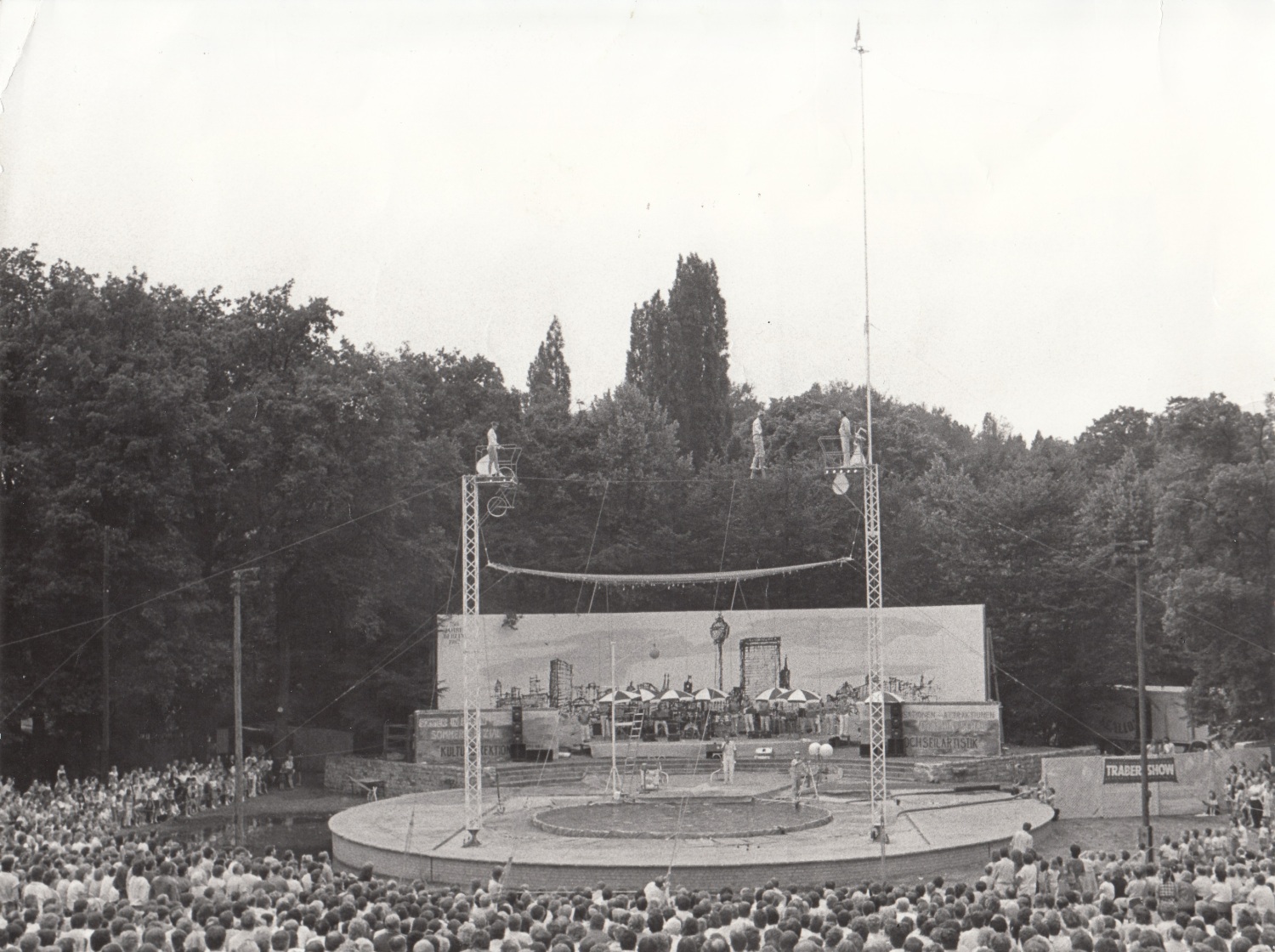 Auftritt der Familie Traber auf der Freilichtbühne, Foto 1987